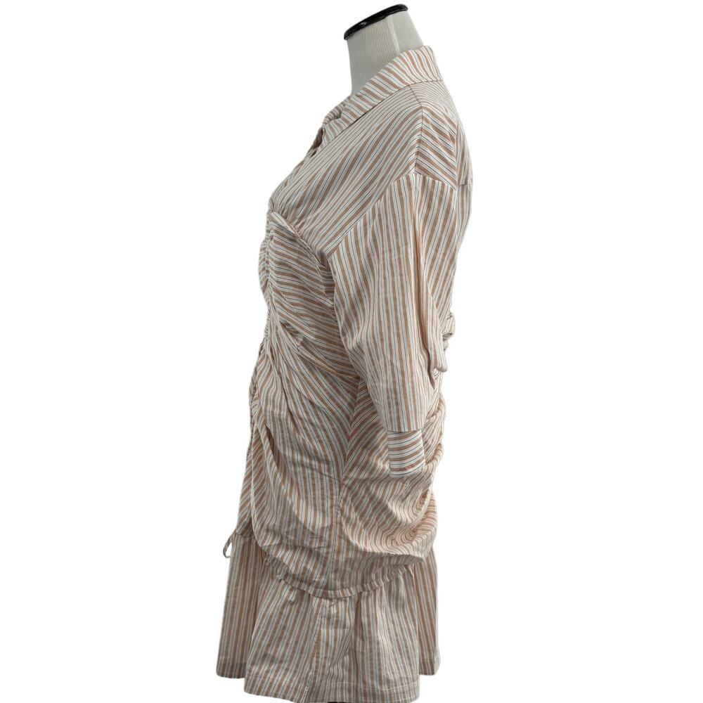 Jonathan Simkhai Beige Striped Mini Dress - Picture 8 of 12